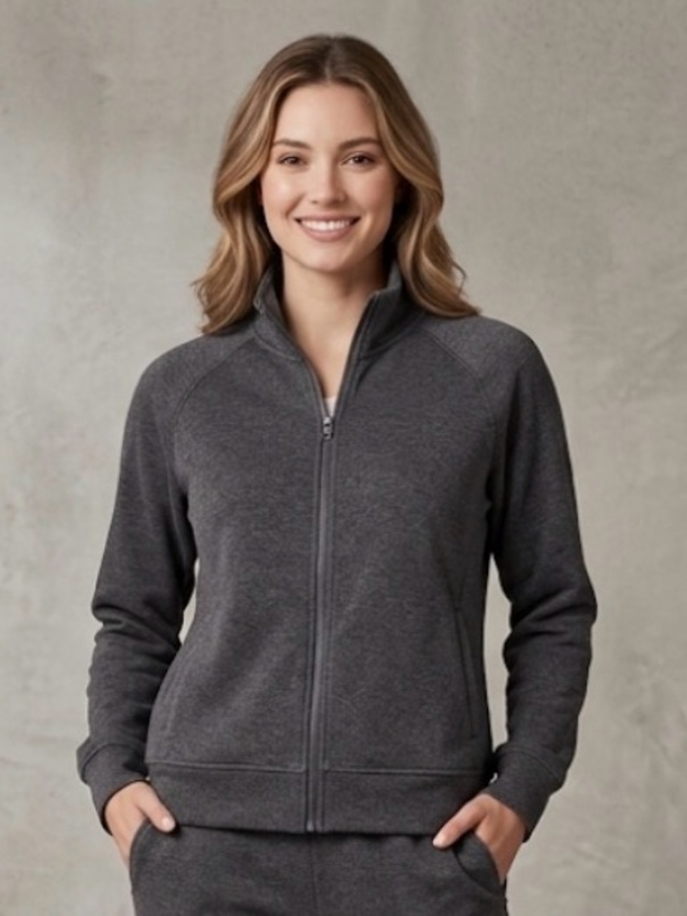 Mondetta dark gray (tag calls it black)Zip-Up Jacket women’s medium and small